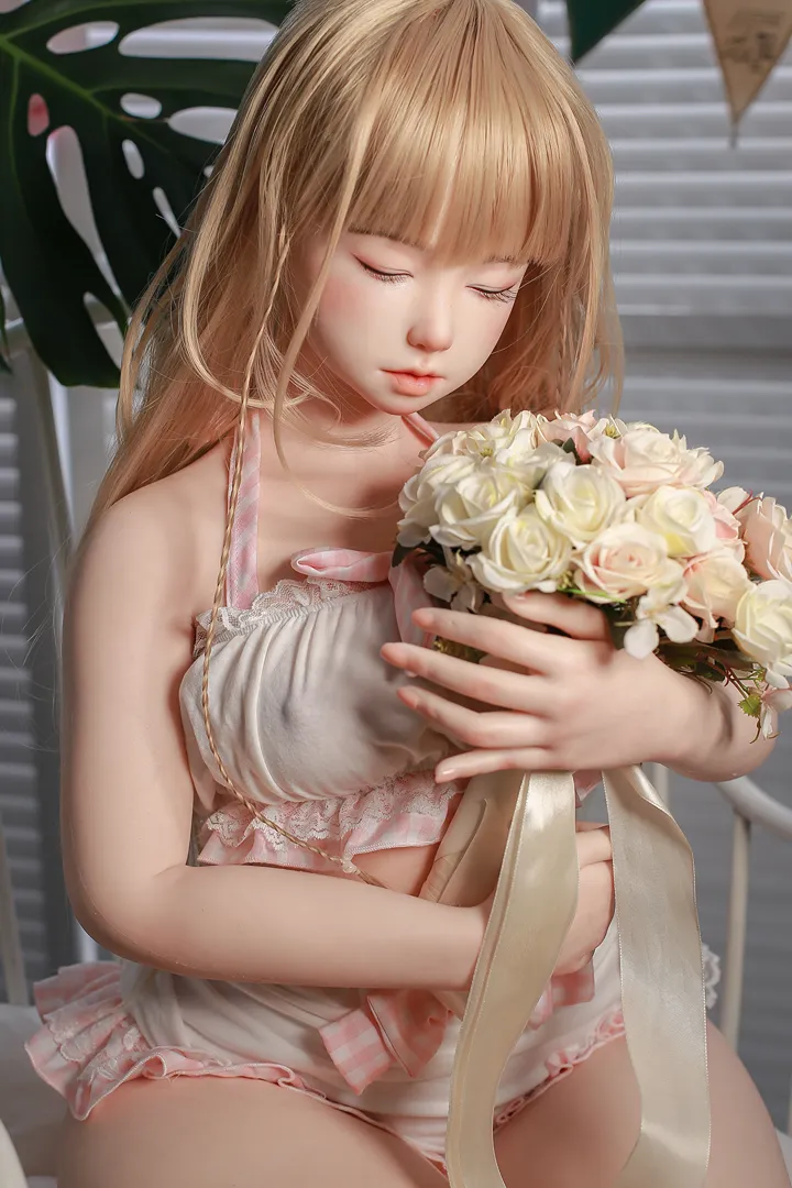 125cm (4ft1) Real skin texture Silicone Sex Doll Meyo, ROS Head 128B